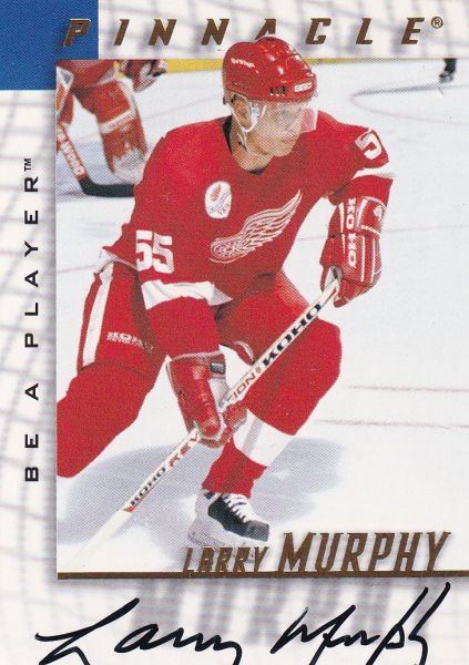 AUTO karta LARRY MURPHY 97-98 Pinnacle BAP Autograph číslo 141
